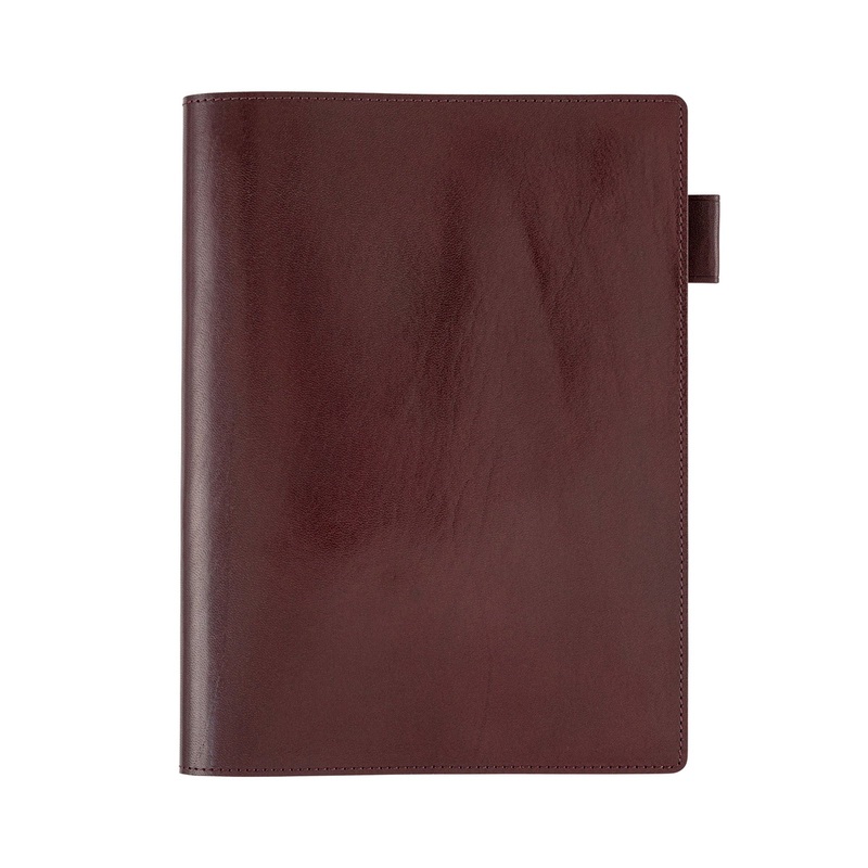 Hobonichi A5 Cousin 5-Year Leather Cover Only - Dark Cherry