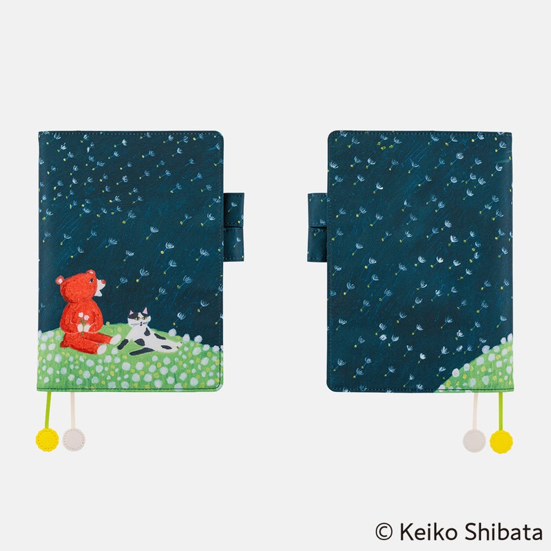 Hobonichi A5 Cousin Cover Only - Keiko Shibata: Gentle breeze in a dandelion field