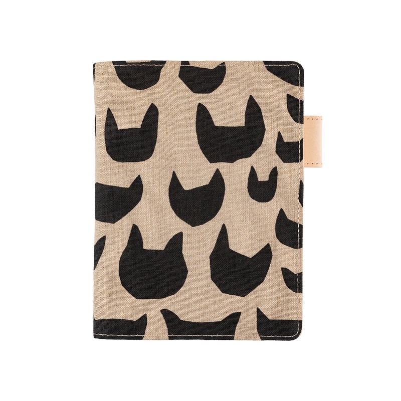 Hobonichi A6 Techo 5-Year Cover Only - min perhonen: anone-anone (Black)