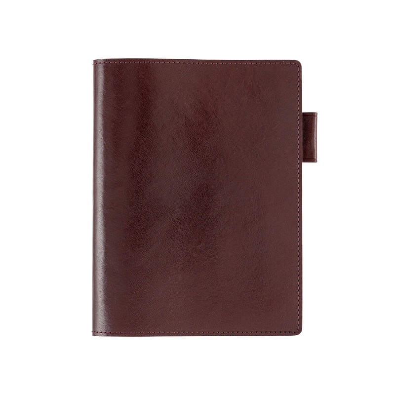 Hobonichi A6 Techo 5-Year Leather Cover Only - Dark Cherry