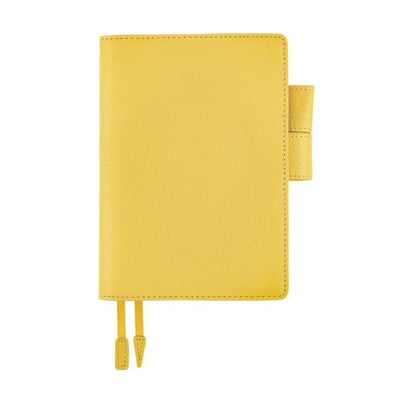 Hobonichi A6 Techo Cover Only - Leather: Brilliant Yellow
