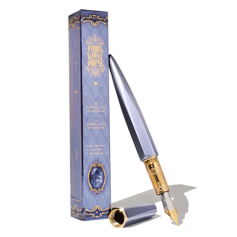 Ferris Wheel Press The Marquise Fountain Pen - Pearl Drop Blue