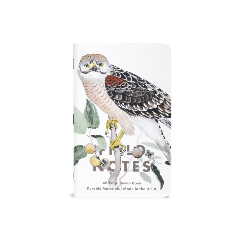 Field Notes Quarterly Edition Notebook - Birds and Trees of North America Series C: Redstart, Cardinal, Redshoulder Hawk (3-Pack)