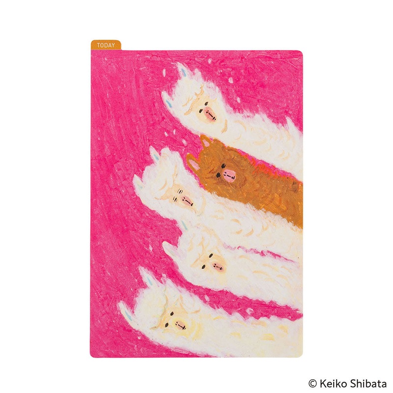Hobonichi A6 Techo Pencil Board - Keiko Shibata: (Upwind alpacas)