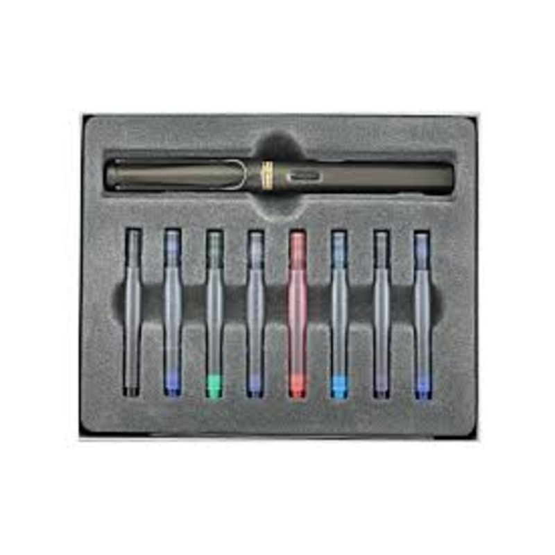 Lamy Safari Cartridge Gift Set - Charcoal