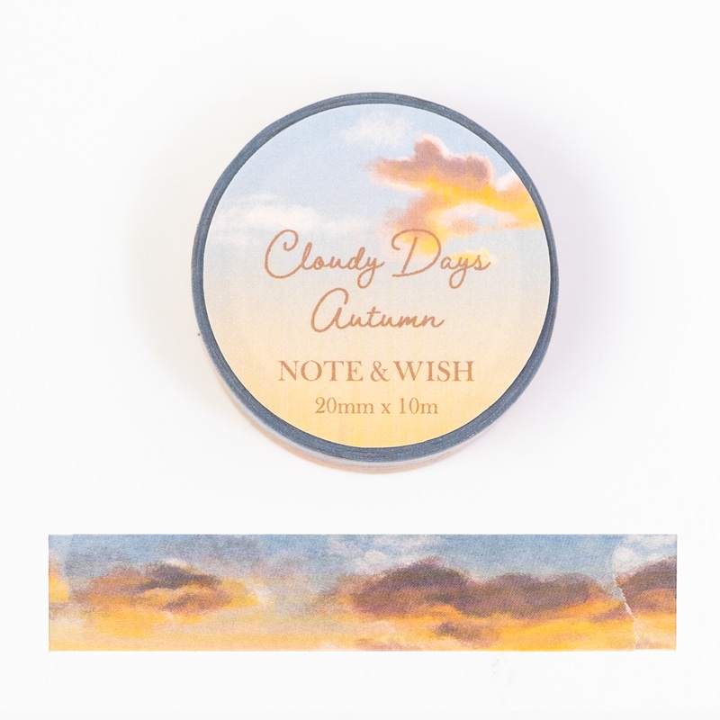 Note & Wish Washi Tape - Cloudy Days Autumn