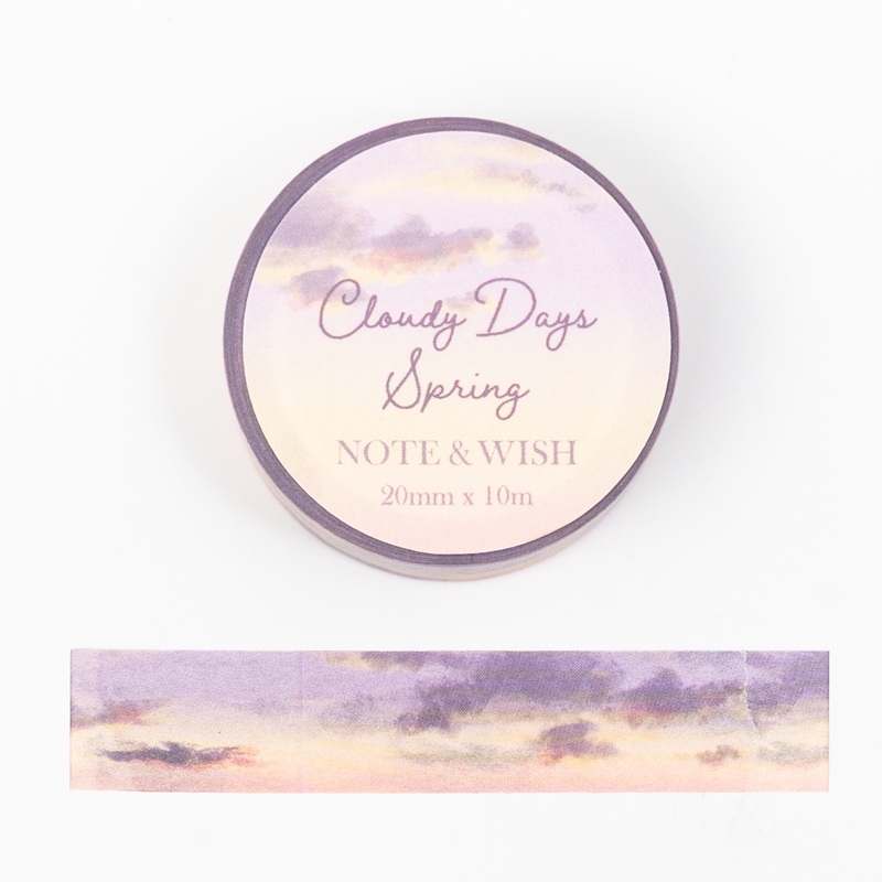 Note & Wish Washi Tape - Cloudy Days Spring