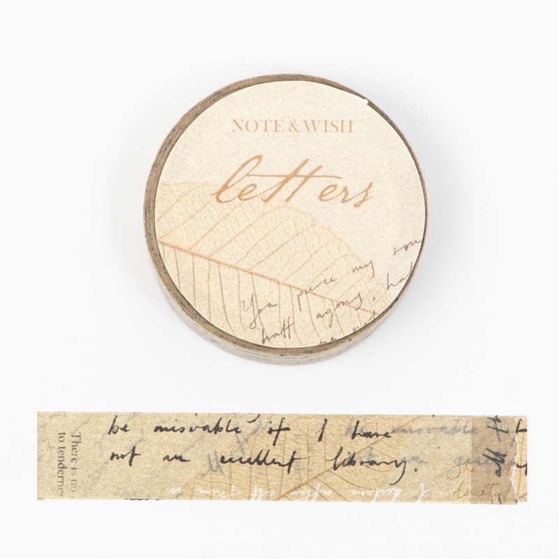 Note & Wish Washi Tape - Letters