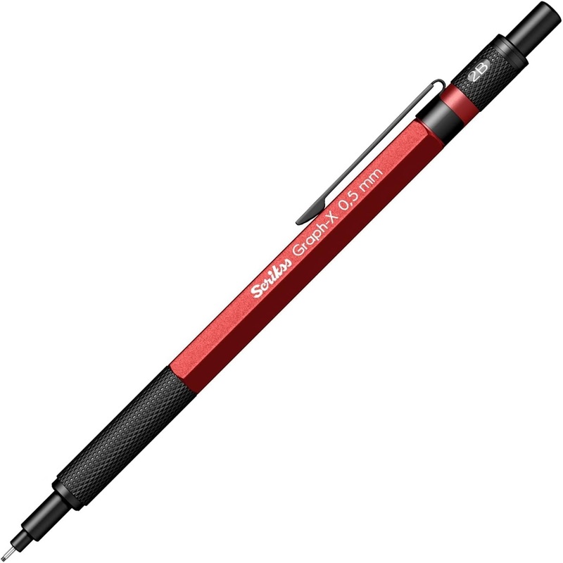 Scrikss Graph-X .5mm Mechanical Pencil - Red