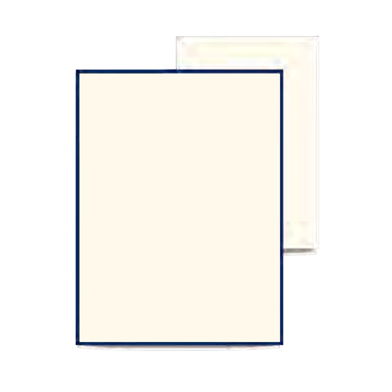 Crane Navy Bordered Half Sheet (20 ea)