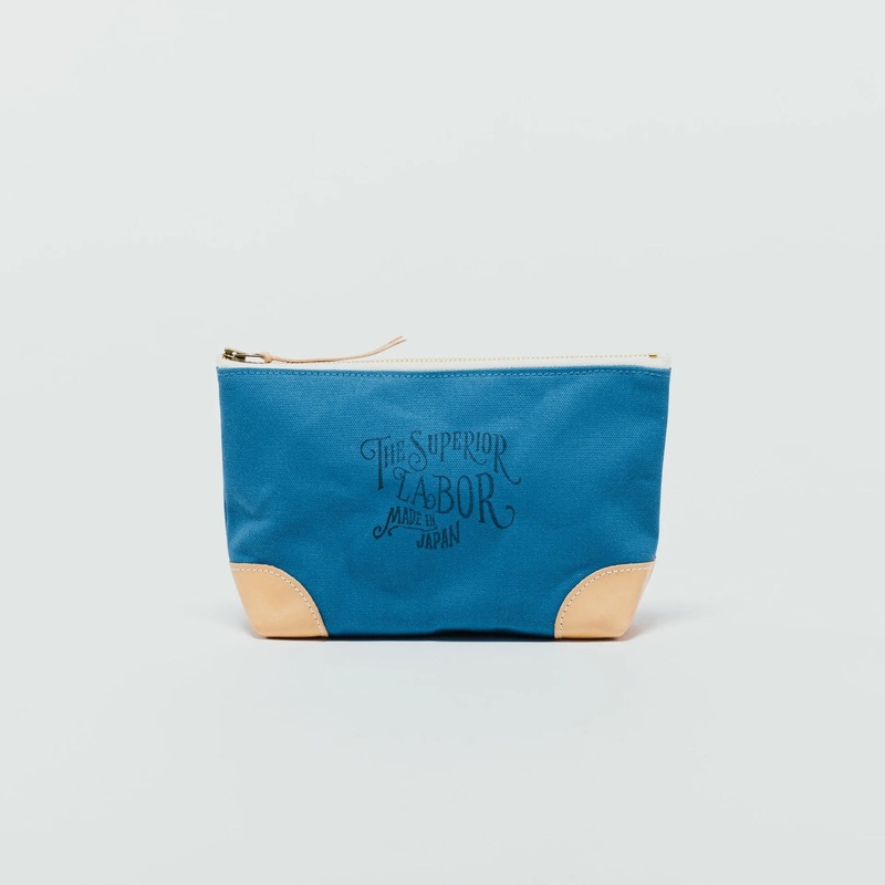 The Superior Labor #03 Color Canvas Pouch - Blue
