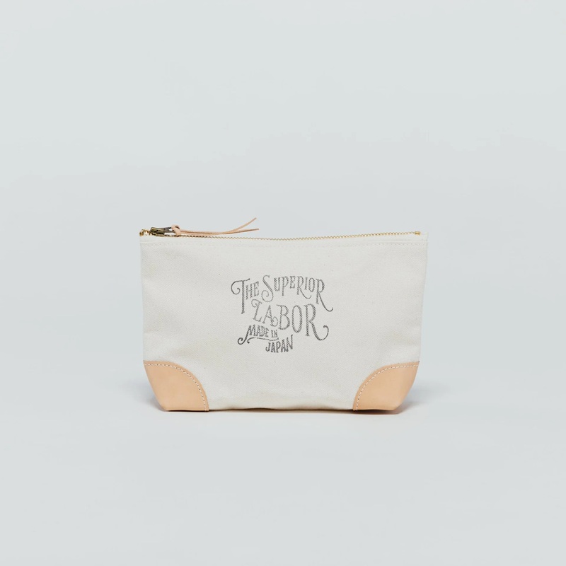 The Superior Labor #03 Color Canvas Pouch - White