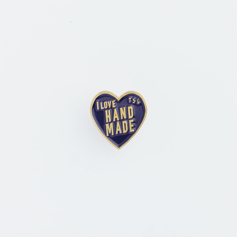 The Superior Labor Heart Logo Pin - Navy