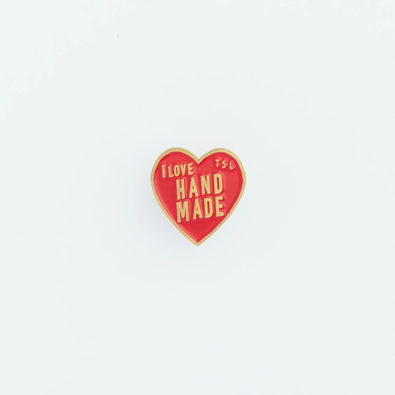 The Superior Labor Heart Logo Pin - Red