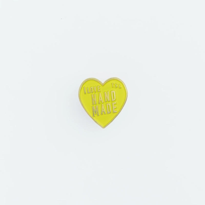 The Superior Labor Heart Logo Pin - Yellow