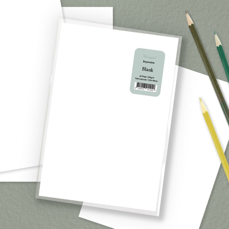 Wearingeul Impression Paper Post Card - Blank