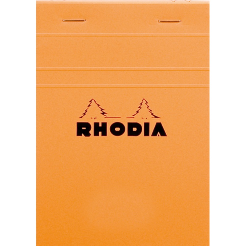 Rhodia #13 Classic Staplebound Notepad - Orange