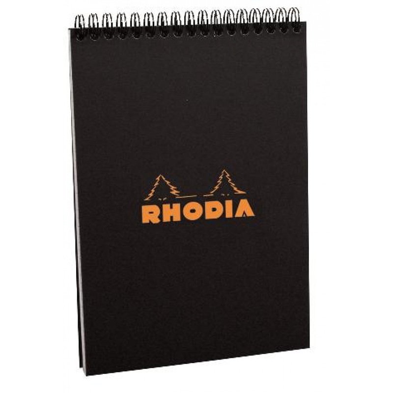 Rhodia #16 Black Top Wirebound Notepad