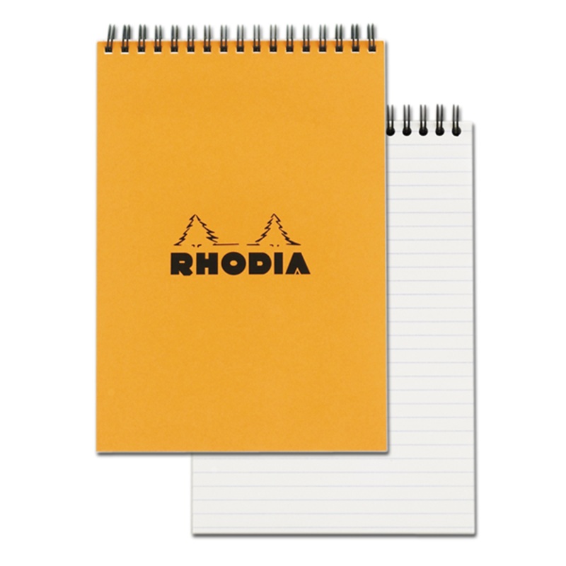 Rhodia #16 Orange Top Wirebound Notepad