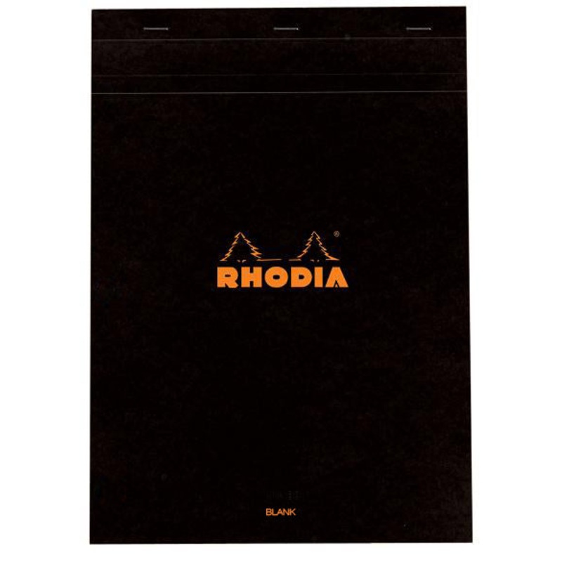 Rhodia #18 Classic Staplebound Notebook - Black