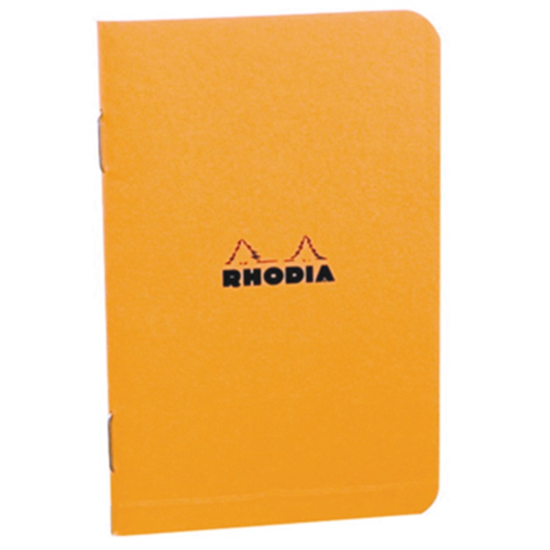 Rhodia Classic Side Staplebound Notebook 3 x 4 - Orange, Graph