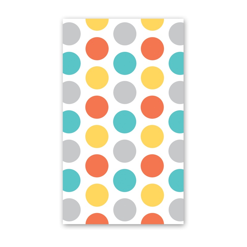 Rock Scissor Paper Mini Card - Blue Polka Dots