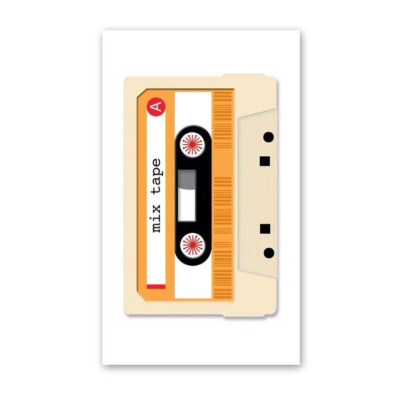 Rock Scissor Paper Mini Card - Mix Tape