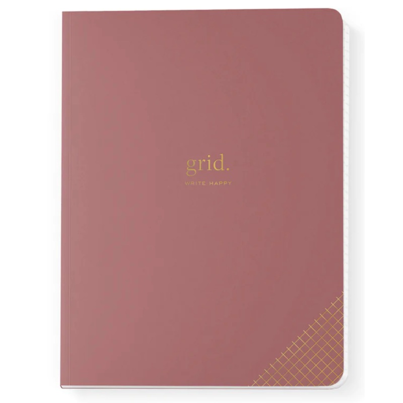 Smitten On Paper Grid Composition Notebook