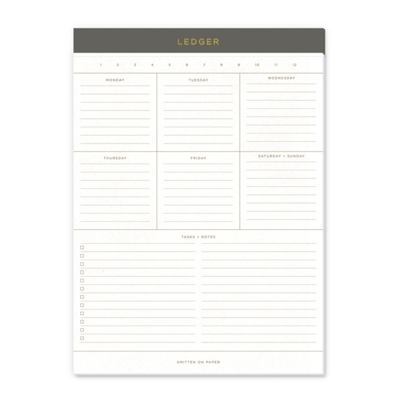 Smitten On Paper Ledger Legal Pad