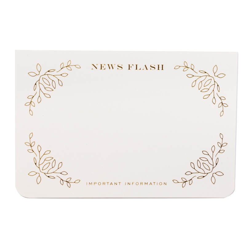 Smitten On Paper - Notepad - News Flash