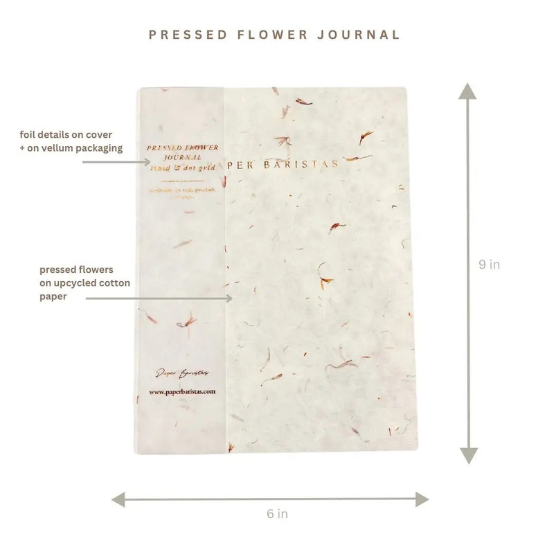 Paper Baristas - Journal Notebook Planner Petal Seed Paper