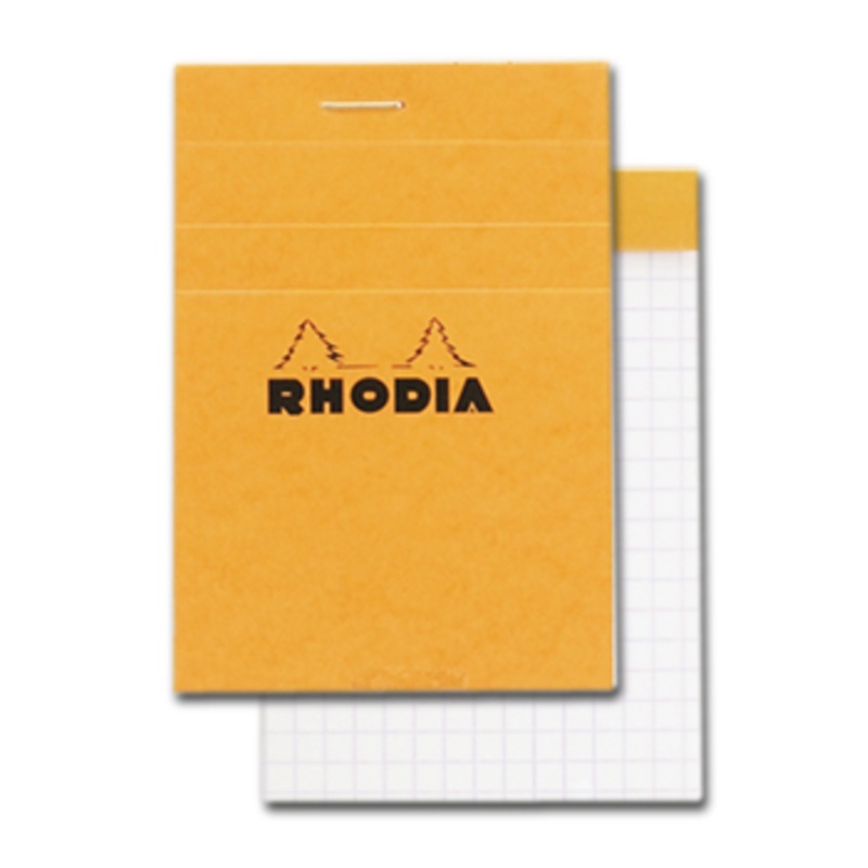 Rhodia #11 Classic Staplebound Notepad - Orange