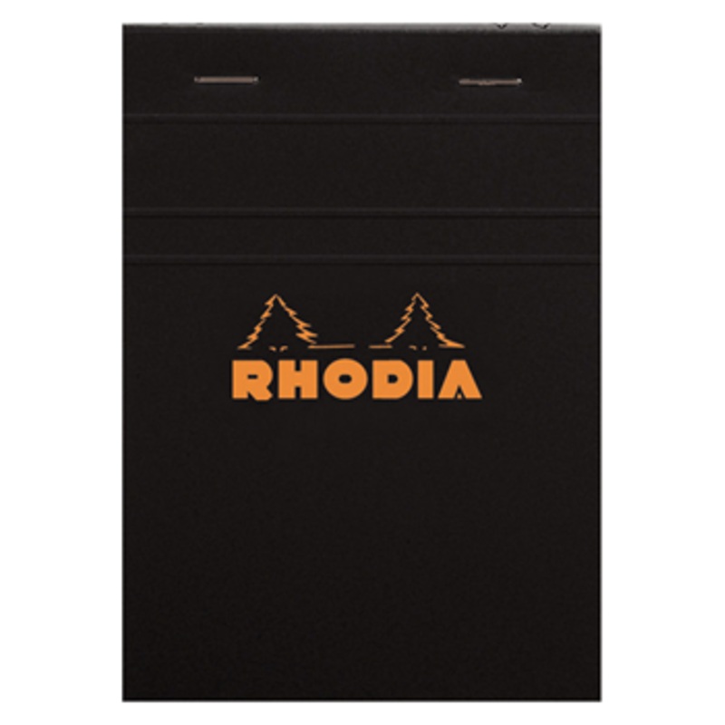 Rhodia #12 Classic Staplebound Notepad - Black