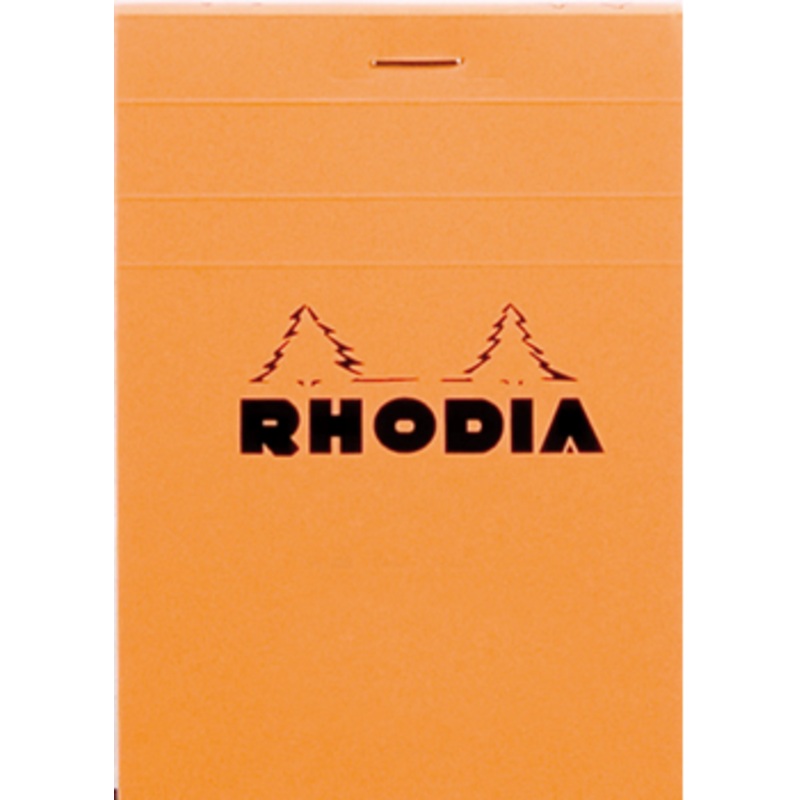 Rhodia #12 Classic Staplebound Notepad - Orange