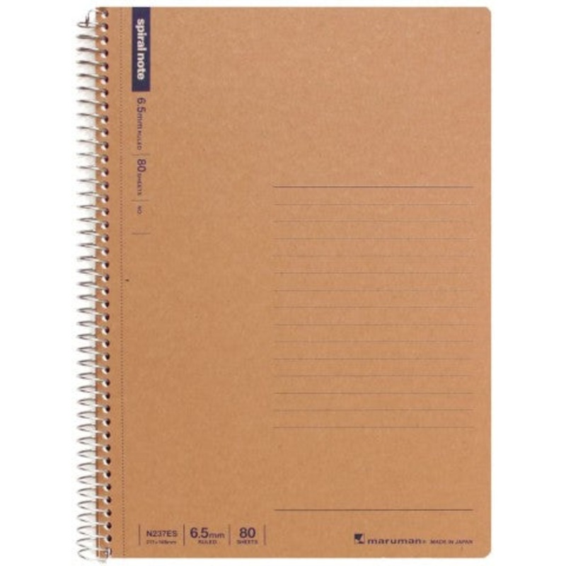 Maruman Notebooks A5 Spiral Note - 80 Sheets Lined