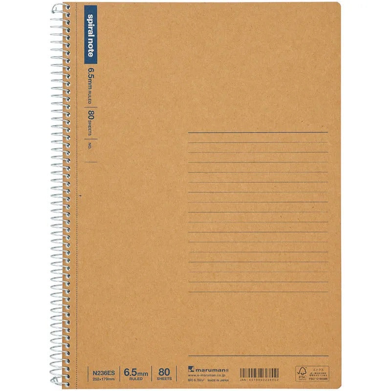 Maruman Notebooks B5 Spiral Note - Lined
