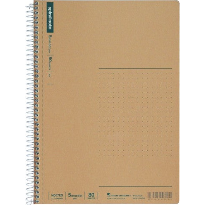 Maruman Spiral Notebook Basic A5 Dot-Grid 5.0mm