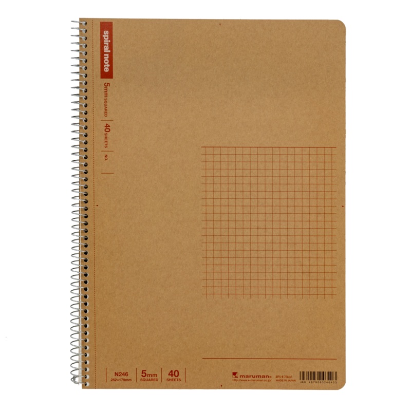 Maruman Spiral Notebook Basic B5 Grid 5mm