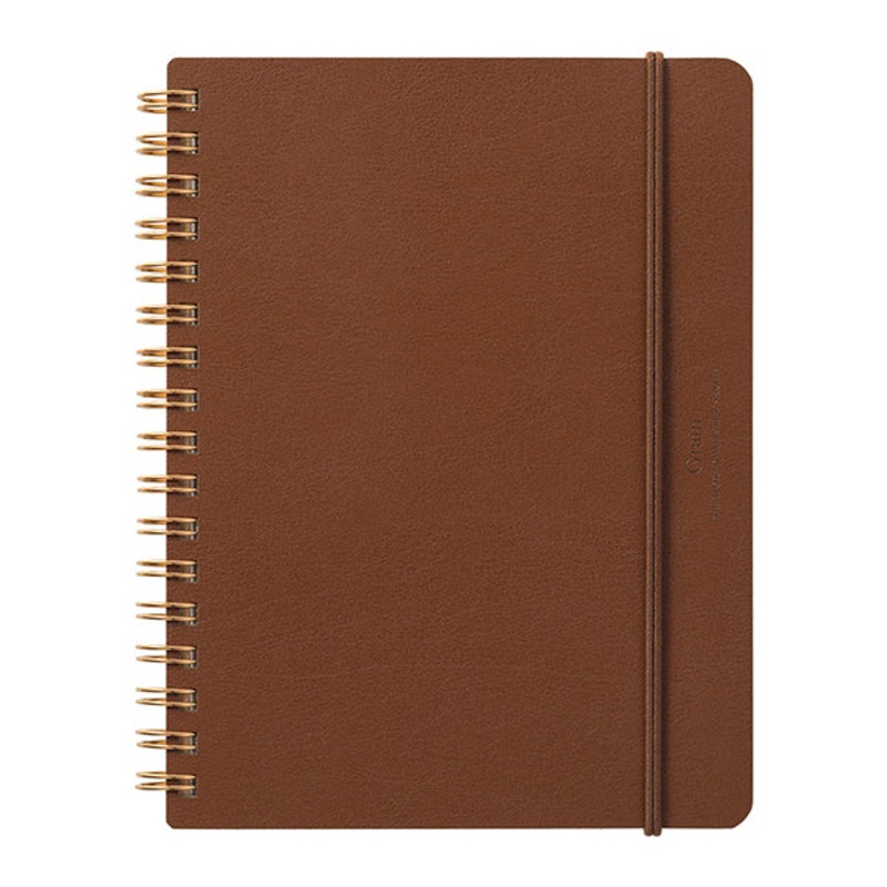 Midori Grain B6 Notebook- Dark Brown