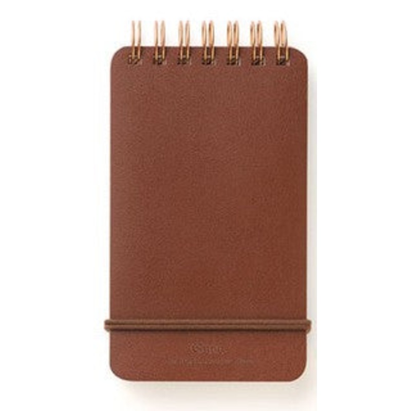 Midori Grain Memo Pad- Dark Brown