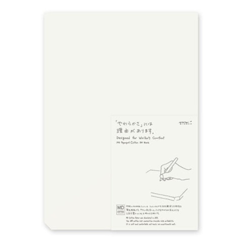 Midori MD A4 Cotton Paper Pad- Blank