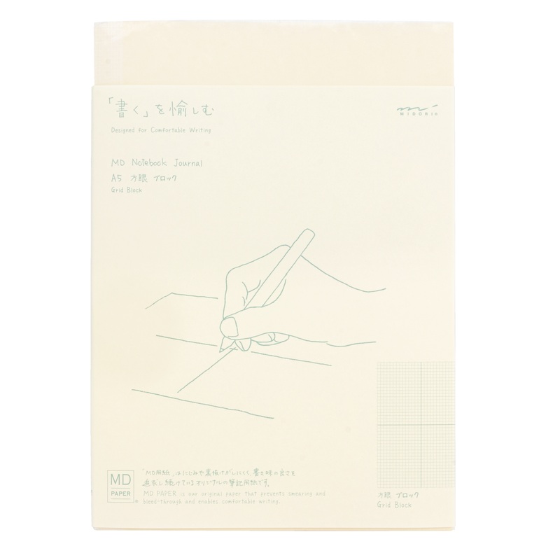 Midori MD A5 Notebook Journal- Grid Block