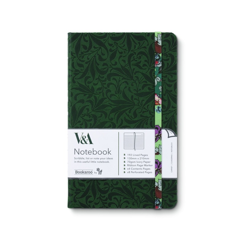 If V&A Bookaroo A5 Notebook- Sundour Pheasant