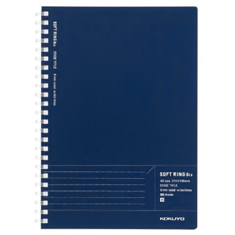 Kokuyo Biz A5 Soft Ring Notebook- Navy
