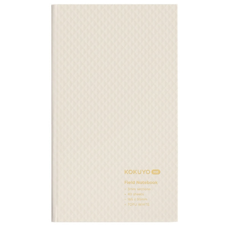 Kokuyo Me Field Notebook 3mm Grid - White