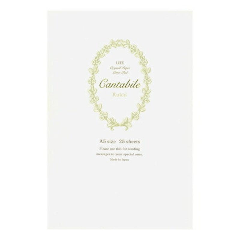 Life Stationery L. Writing Paper Cantabile - A5