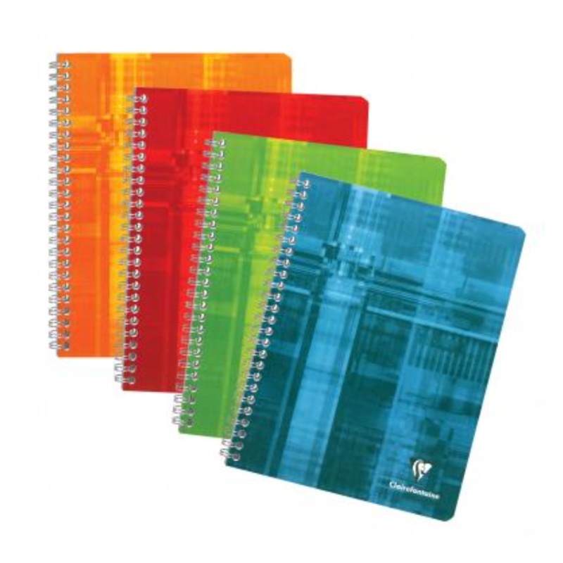 Clairefontaine Classics A4 Side Wirebound 4-Subject Notebook- Graph