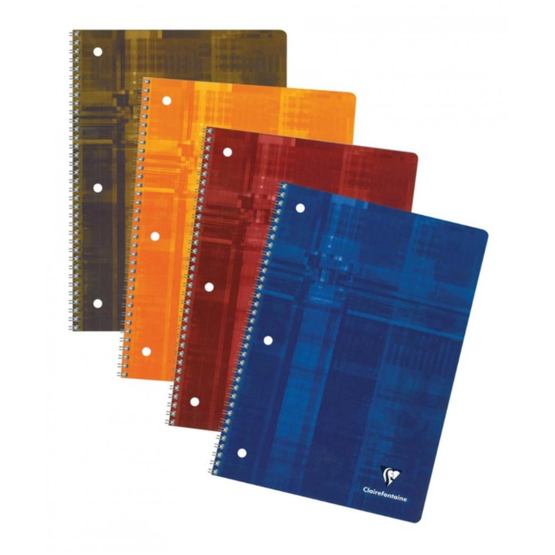 Clairefontaine Classics A4 Side Wirebound Notebook-Lined (3-Hole Punch)