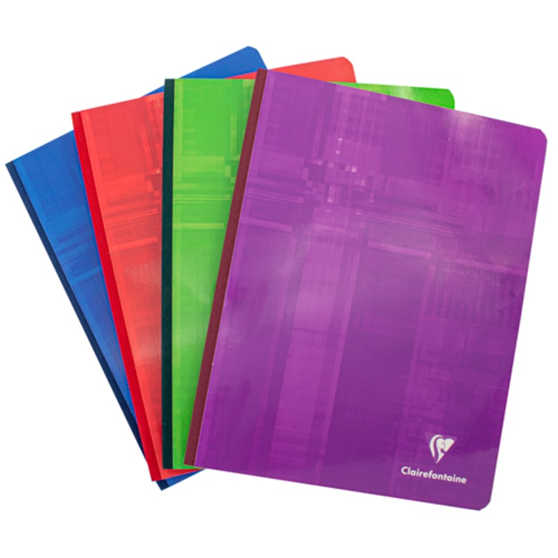 Clairefontaine Classics A5 Side Clothbound Notebook- French Ruled