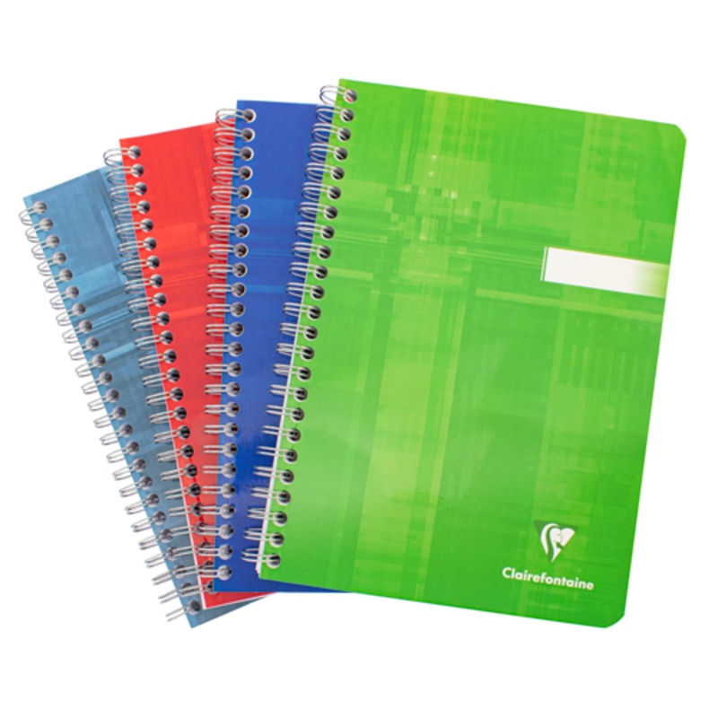 Clairefontaine Classics A5 Side Wirebound Notebook- Lined (90 Sheets)